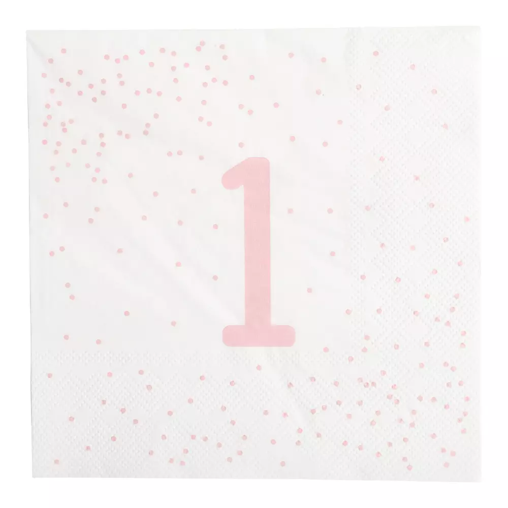 Servietter rosa 1 år 16pk