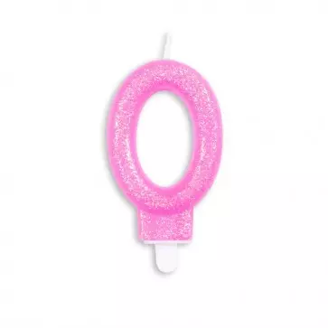 Glitter kakelys 0 rosa