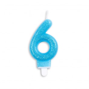 Glitter kakelys 6 blå