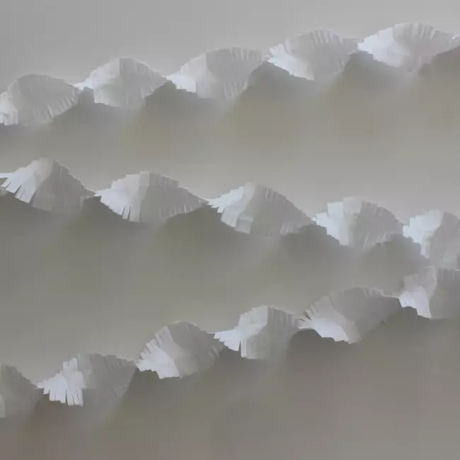 Krepp girlander hvit 6 m