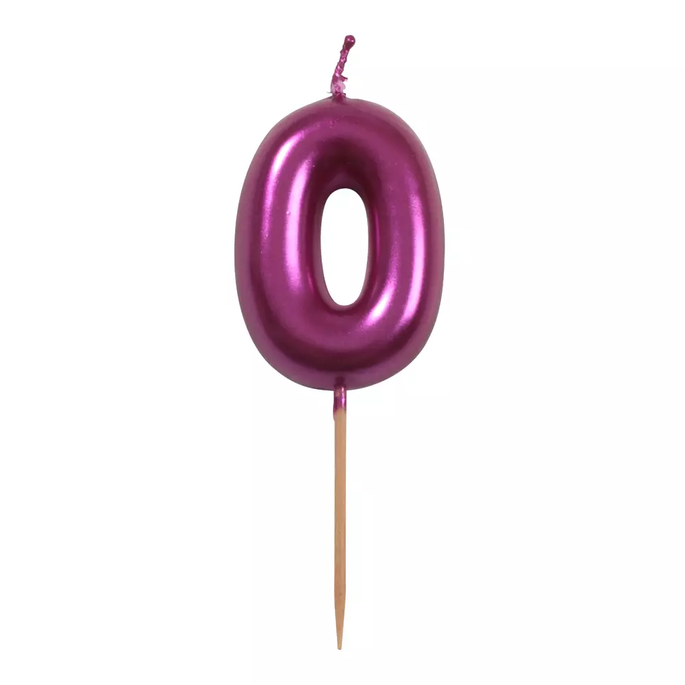 Birthday candle pink 0