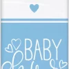 Blue Hearts Baby Shower plastduk 137x213cm