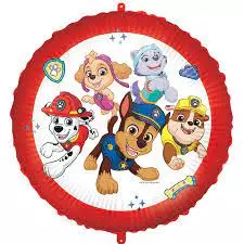 Paw patrol rund folieballong