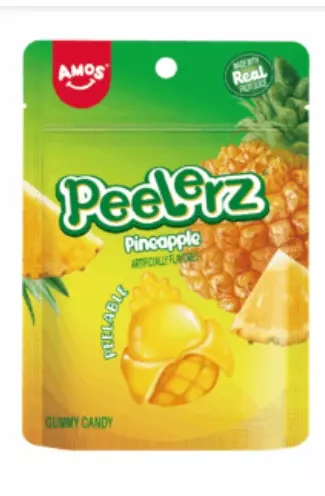 Amos peelerz gummy pineapple 65g