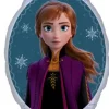 Folieballong Frozen Anna face 68x90cm