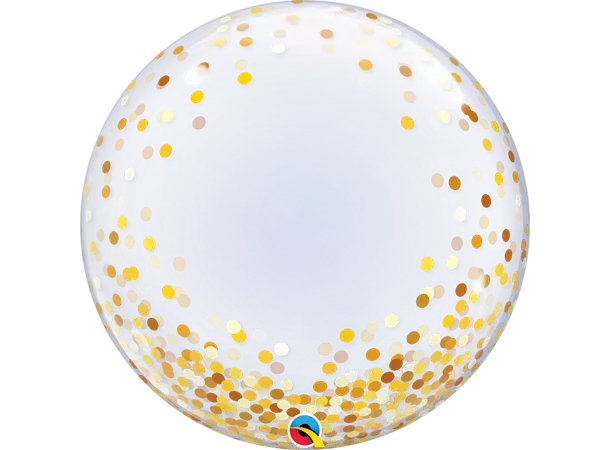 Deco bubble Gold Confetti Dots 45cm