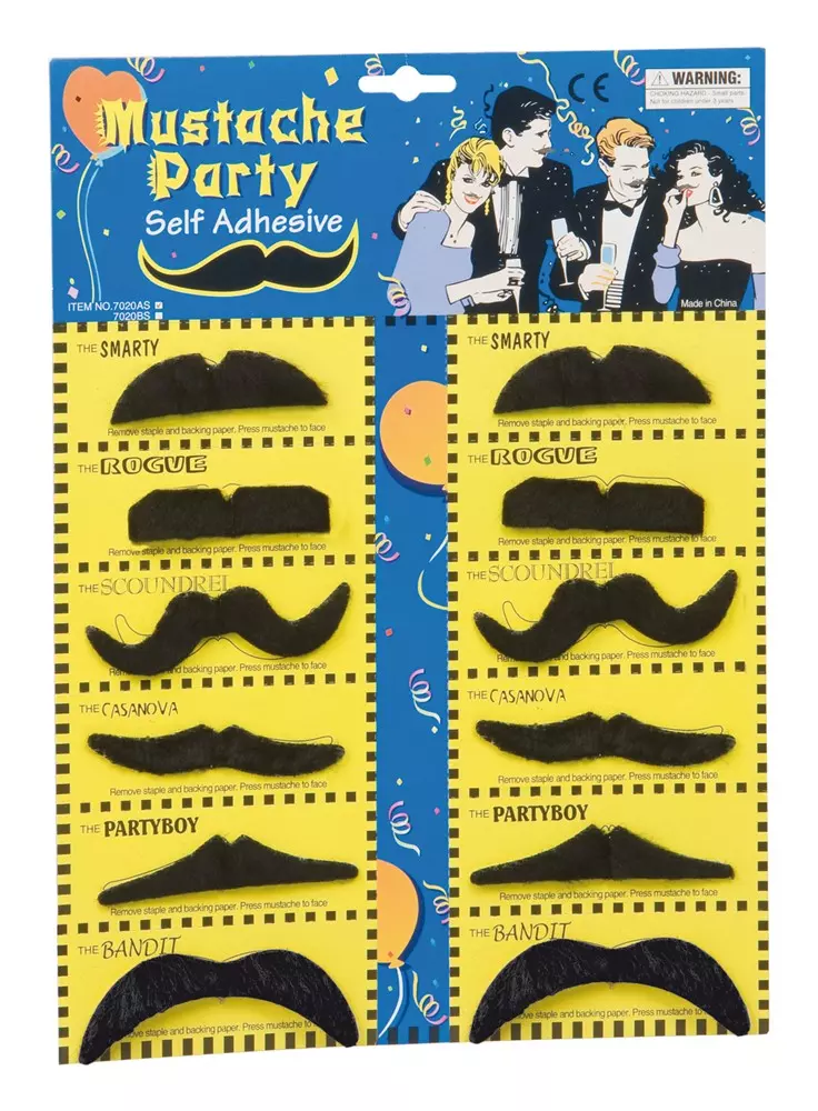 Brett med selvklebende barter