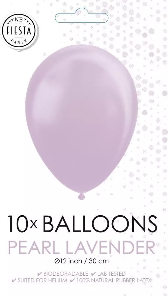 10 pk ballonger pearl lavender