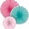3 pk papirvifter flamingoparty