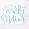 Blue hearts babyshower servietter 16 pk