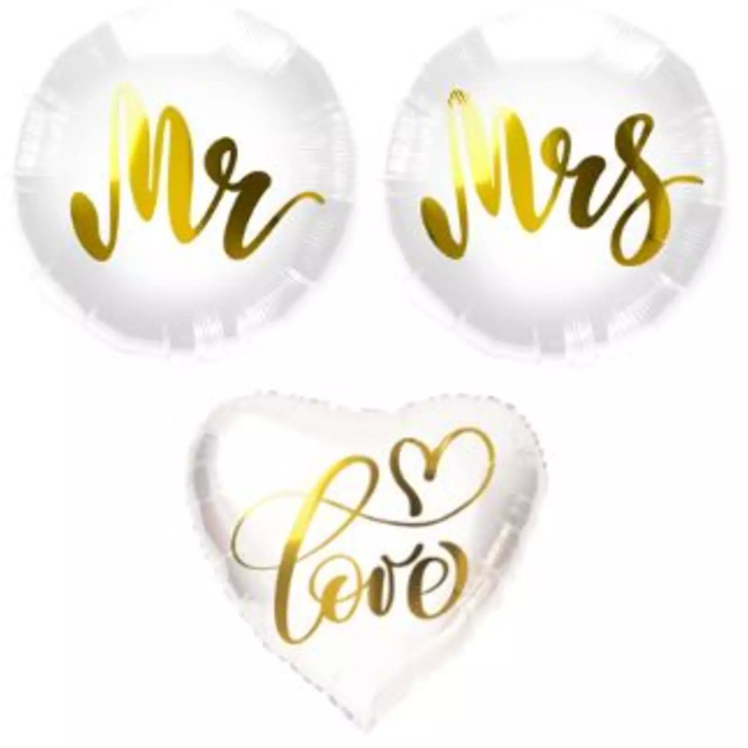 Bryllupsbukett folie 3pk