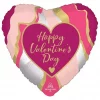Marble valentines day hjerte folieballong