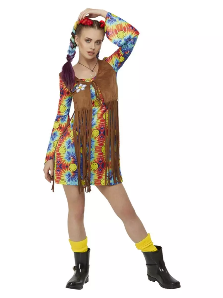Smiley hippy dress L