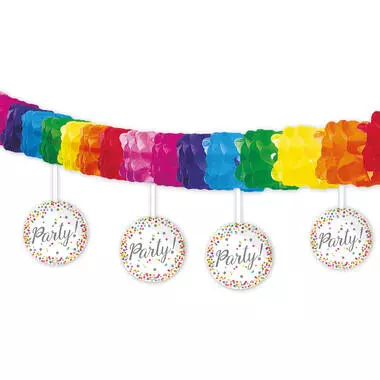 Party papirbanner 4 meter