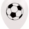 Fotball hvite ballonger 8pk