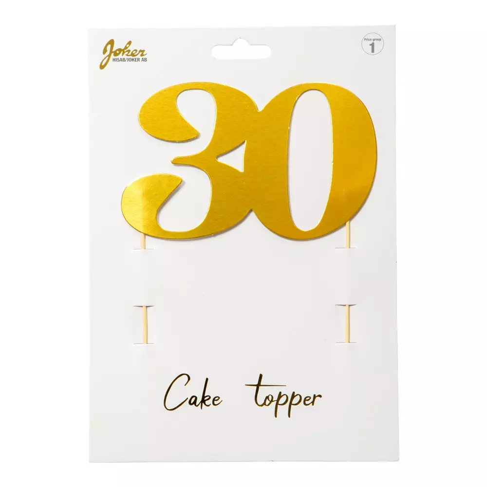 Kaketopp 30 gull