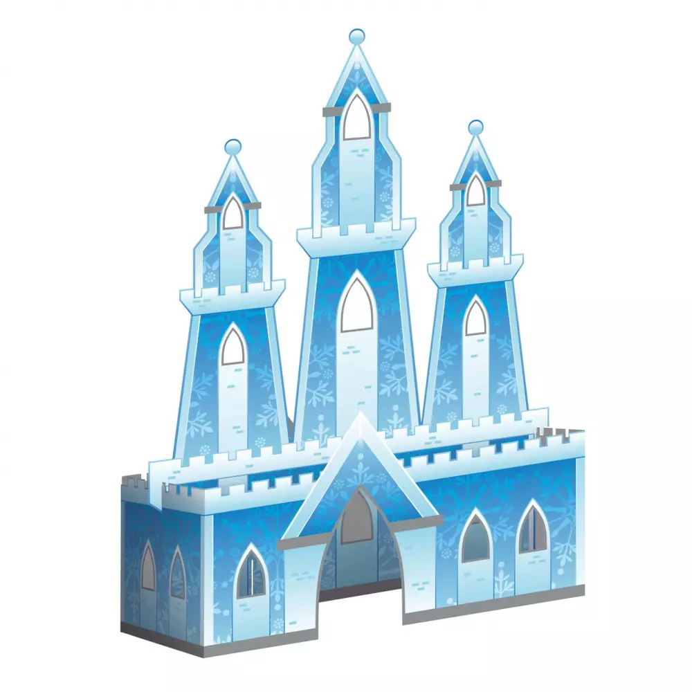 Frost bord-dekorasjon is-slott