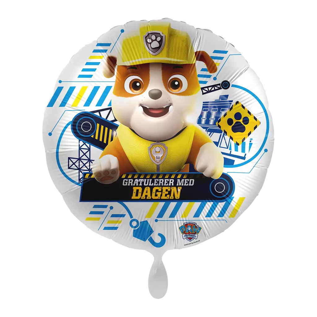 Folieballong Gratulerer med dagen Party with Rubble