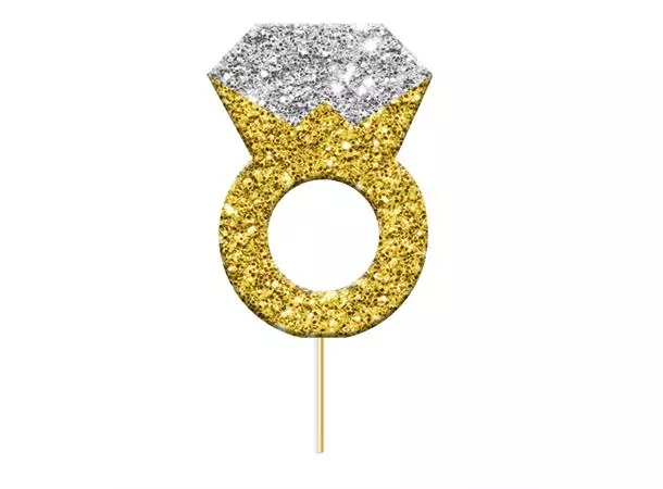 Forlovelsesring kaketopper 12 stk