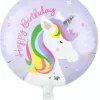 Folieballong happy birthday unicorn