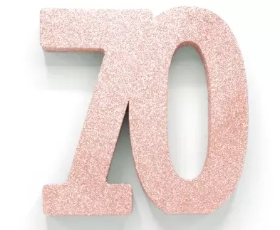 Borddekorasjon 70 rose gold