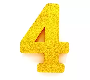 Borddekorasjon 4 gull