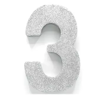 Borddekorasjon 3 sølv