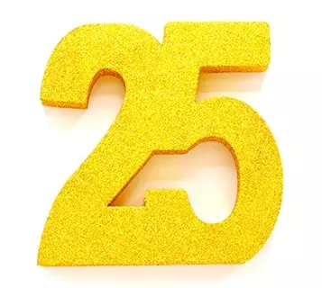 Borddekorasjon 25 gull