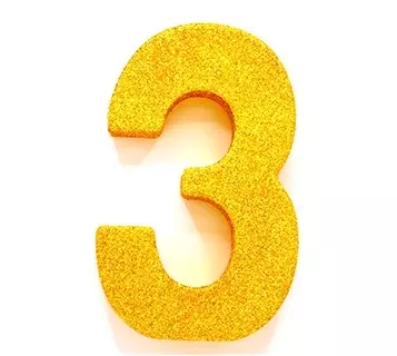 Borddekorasjon 3 gull