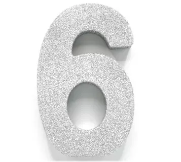 Borddekorasjon 6 sølv