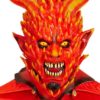 Flaming devil mask latex