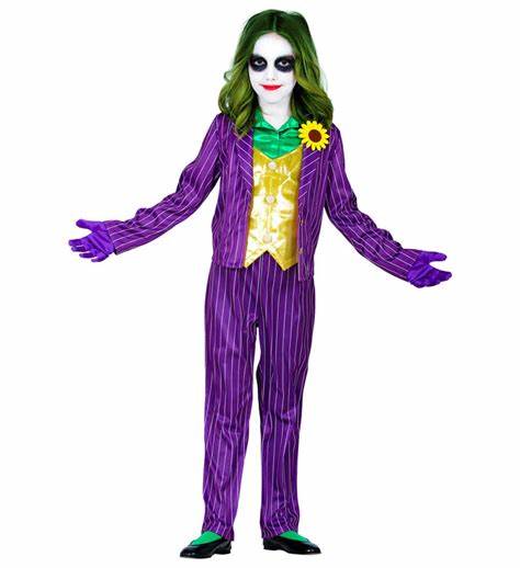 Joker evil clown lilla dress 104