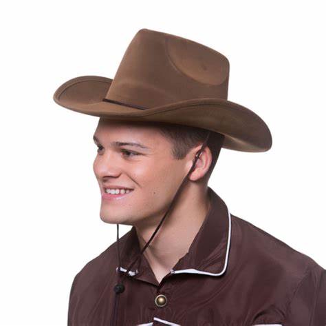 Cowboyhatt deluxe brown suede