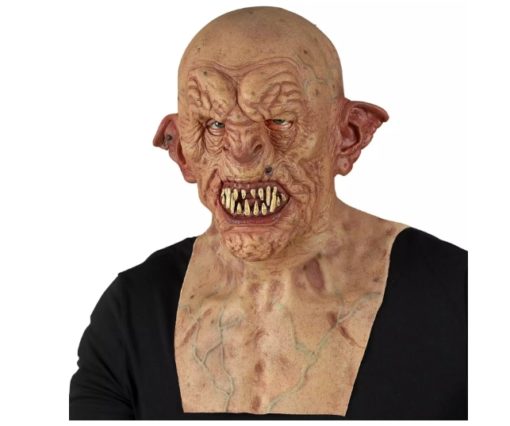 Zombie full head silicon look mask with neck & chest