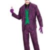 Evil Clown Joker dress lilla stripet XXL