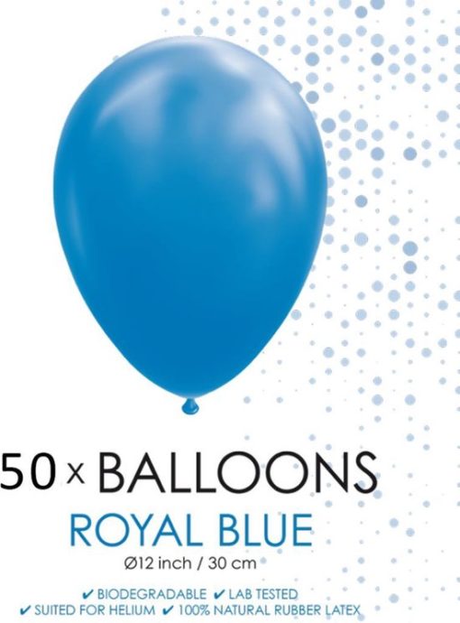 Mørkeblå ballonger 50 pk