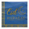 Eid Mubarak servietter blå 16pk