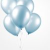 Pearl light blue ballonger 50 pk