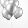 Metallic silver ballonger 50 pk