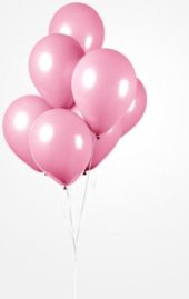 Rosa ballonger 50 pk