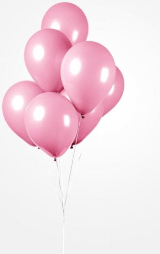 Rosa ballonger 50 pk