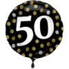 Foil Balloon Glossy Black 50 Years