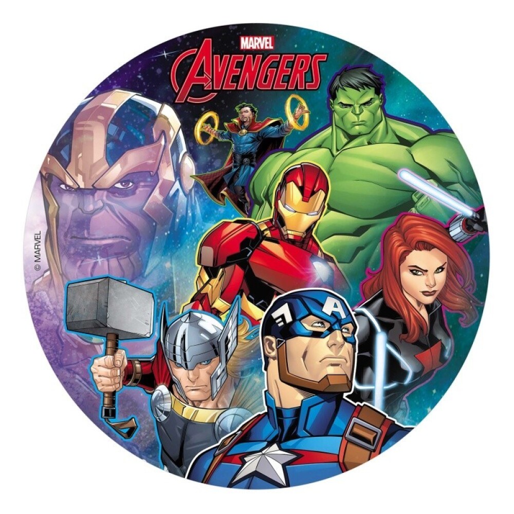 Avengers rundt kakebilde 1