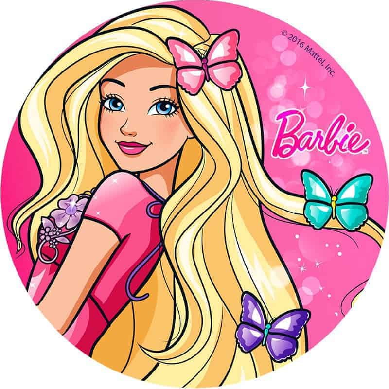 Barbie kakebilde 20 cm