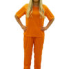 Orange prisoner girl fangedrakt