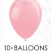 Pearl pink ballonger 10 pk