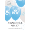 Baby boy ballonger blue/white 8 pk