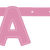 Letterbanner its a girl 1,22m