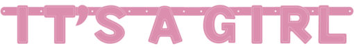 Letterbanner its a girl 1,22m