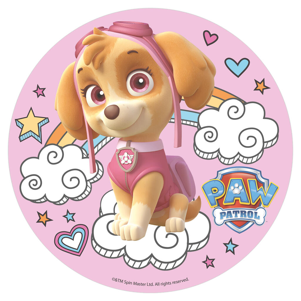 Paw patrol Skye spiselig kakeskilt 20cm